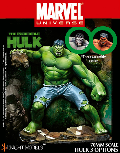 HULK 3 Options 70mm - Marvel Knights Miniature 70MV020KMV031