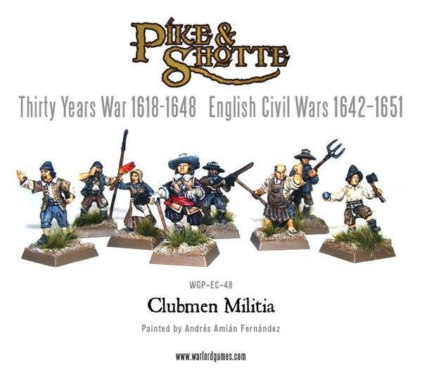 Clubmen militia - Pike & Shotte - Warlord Games Clubmen militia - Pike & Shotte - Warlord Games