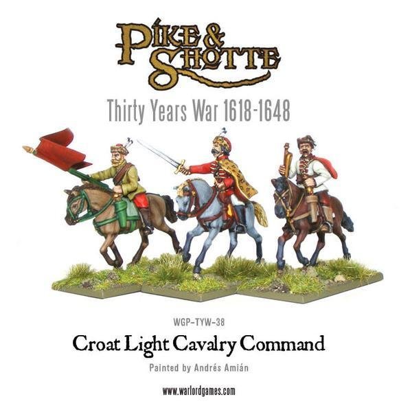 Croat Cavalry Command - Pike & Shotte - Warlord Games Croat Cavalry Command - Pike & Shotte - Warlord Games
