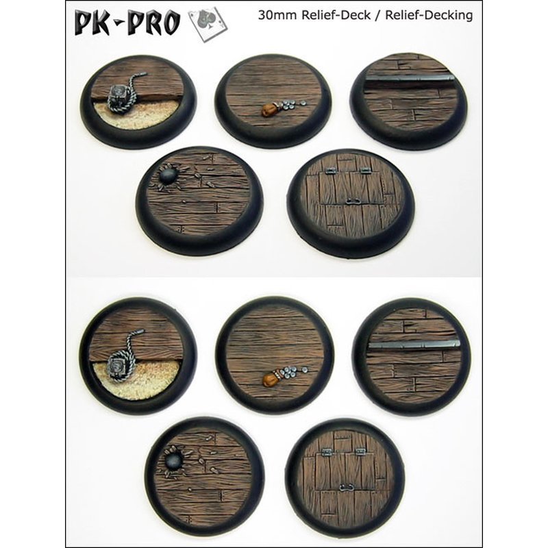 30mm Relief Decking Set Bases 5x PK-W30-Deck-Set
