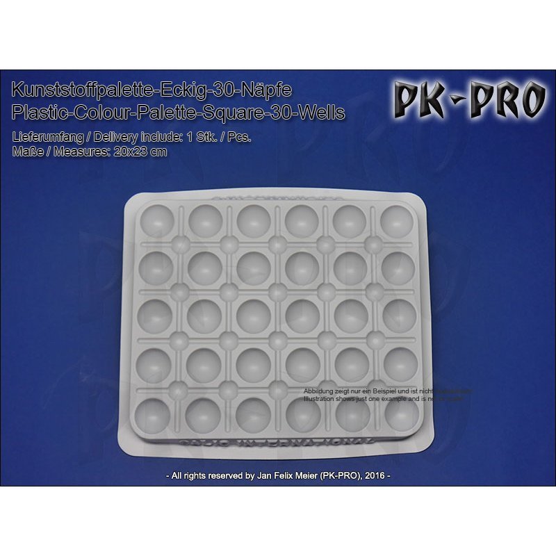 TS-Kunststoffpalette-Eckig-30-Näpfe-(20x23cm) - PK-Pro PK-MZ-45575150