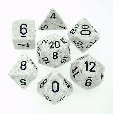 Arctic Camo - Speckled Polyhedral 7-Die Set (7) - Chessex CHX25311