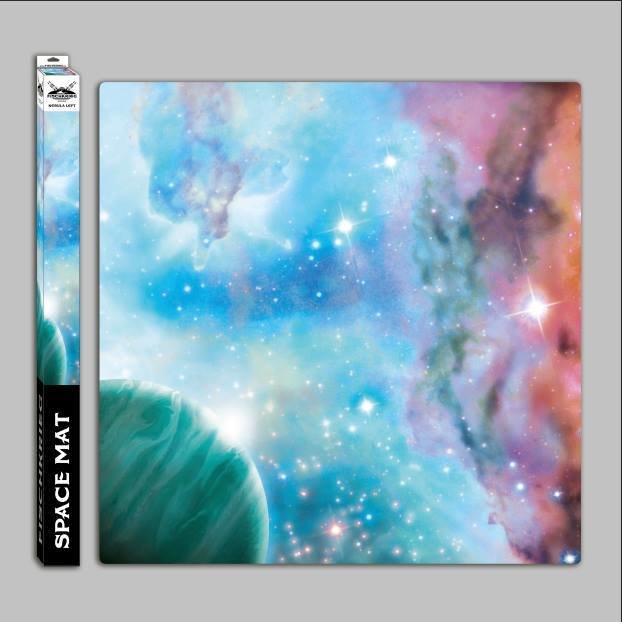 Space mat: Nebula left - in Mousepad-Qualität - Spielmatte - Fischkrieg FK_FK_004