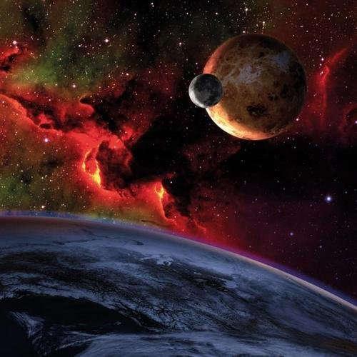 Space mat: Demon Nexus Right - in Mousepad-Qualität - Spielmatte - Fischkrieg FK_FK_008