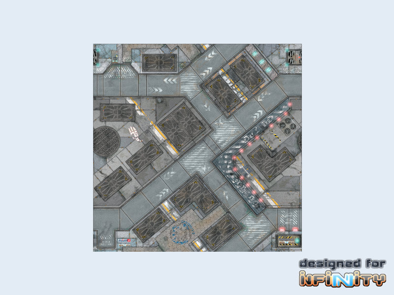 War Game Mat - 48x48inch - District 5 Infinity - Spielmatte - Micro Art Studio War Game Mat - 48x48inch - District 5 Infinity - Spielmatte - Micro Art Studio