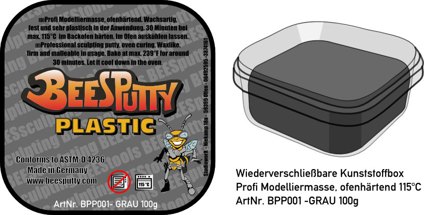 100g BeeSPutty Gray BPP001 (FIRM B) 100g BeeSPutty Gray BPP001 (FIRM B)