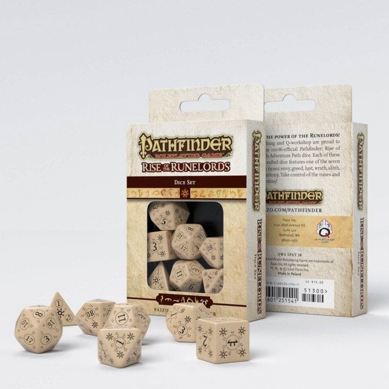 Pathfinder Würfel Set Rise of Runelords (7) - Q-Workshop QWSSPAT18