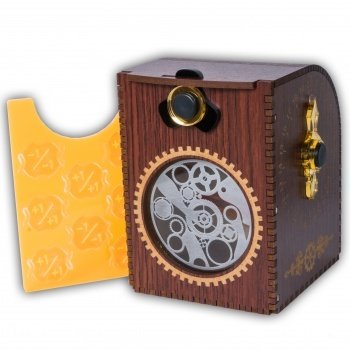 Wooden Deck Case - Gears - Kartenbox Wooden Deck Case - Gears - Kartenbox