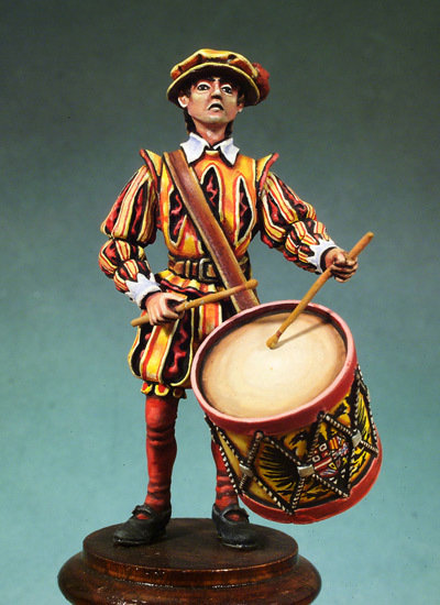 Infantry Drummer - Army of Charles V - 54mm - Andrea Miniatures S2-F06
