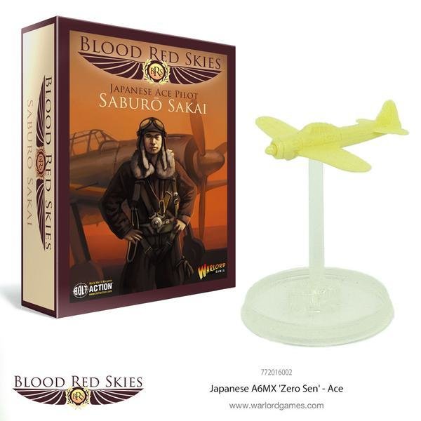 Japanese A6MX 'Zero-Sen' Ace - Saburō Sakai - Blood Red Skies - Warlord Games Japanese A6MX 'Zero-Sen' Ace - Saburō Sakai - Blood Red Skies - Warlord Games