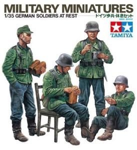 1/35 German Soldiers at Rest - Military Miniatures - Tamiya tam-35129-400