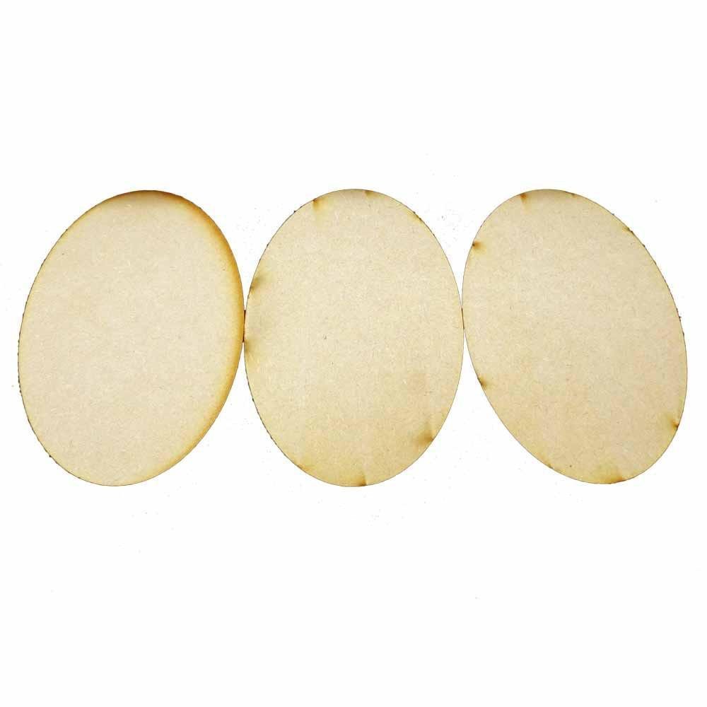 170mm x 110mm Oval Bases (3) - MDF 170mm x 110mm Oval Bases (3) - MDF