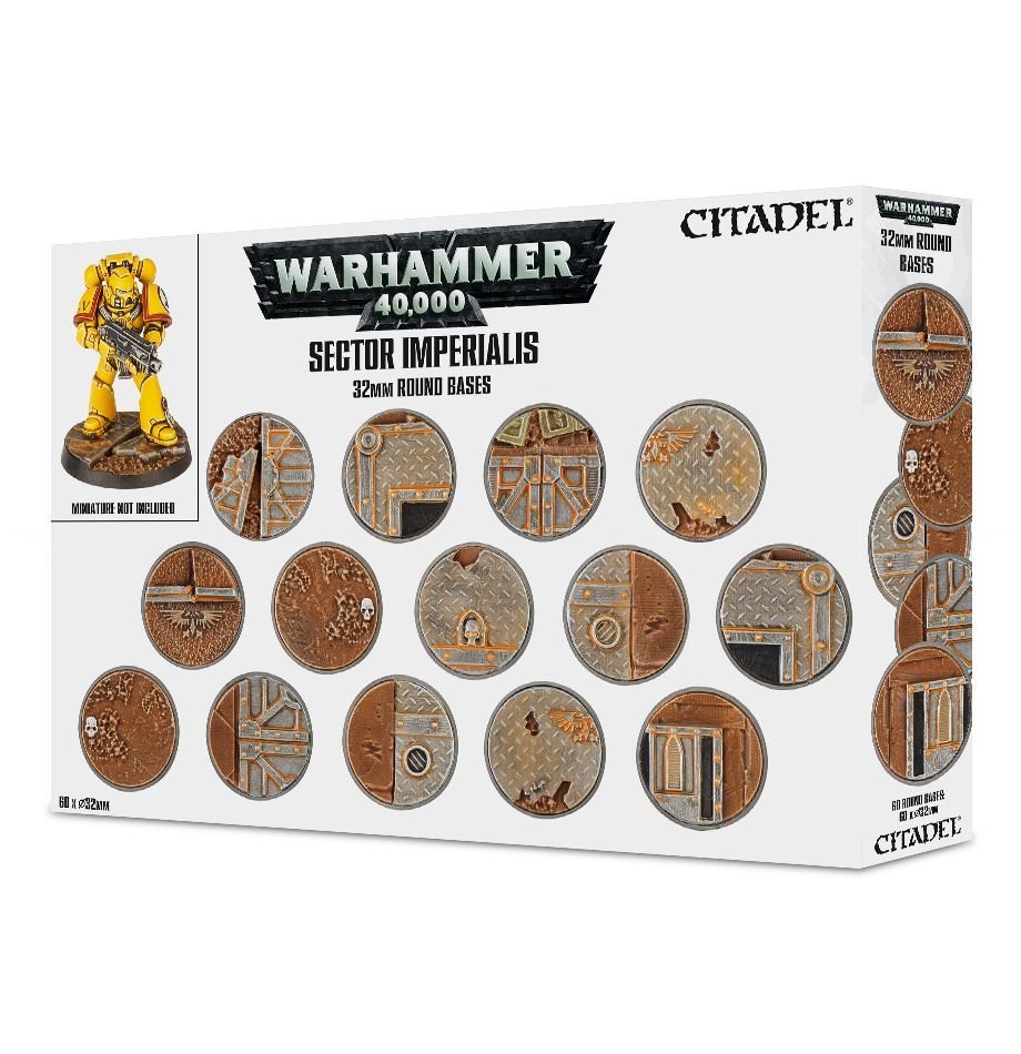 Sector Imperialis 32mm Round Bases - Games Workshop 99120199039