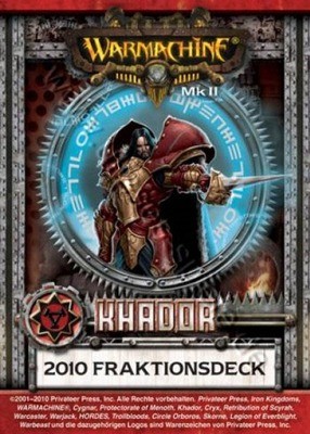 Khador MKII Kartenset - Fraktionsdeck 2010 - Warmachine - Privateer Press Khador MKII Kartenset - Fraktionsdeck 2010 - Warmachine - Privateer Press