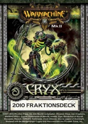 Cryx MKII Kartenset - Fraktionsdeck 2010 - Warmachine - Privateer Press Cryx MKII Kartenset - Fraktionsdeck 2010 - Warmachine - Privateer Press