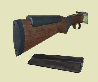Shotgunner's Wedge Super Soft Cheek Pad — SWCP/Shotgun Wedge 3-1/8” W in the rear, 1-1/16” w in the front x 7” L and then 1/2” thick in the rear and 1/16” thick in the front SWCP
