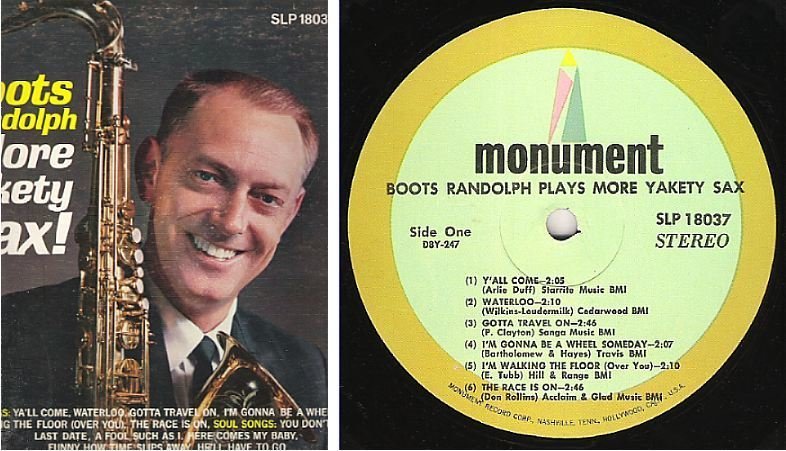 Randolph Boots More Yakety Sax 1965 Monument Slp 18037