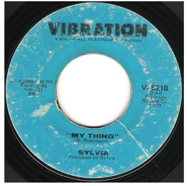 Sylvia Pillow Talk Vibration Vi 521 Single 7 Vinyl