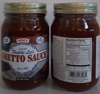 Freddie Lee's Ghetto Sauce Spicy Pint 18oz Freddie Lee's Ghetto Sauce Spicy Pint 18oz