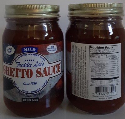 Freddie Lee's Ghetto Sauce Mild Pint 18oz Freddie Lee's Ghetto Sauce Mild Pint 18oz