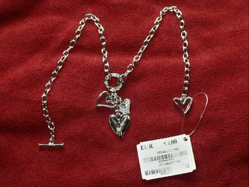 COLLANA DONNA SWEET YEAR-ACCIAIO-PENDENTI CUORI COLLANA DONNA SWEET YEAR-ACCIAIO-PENDENTI CUORI