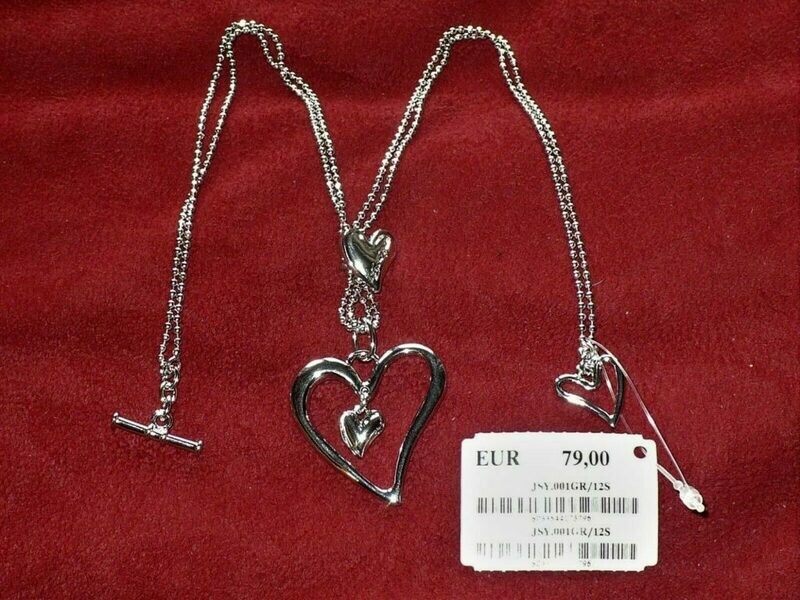 COLLANA DONNA SWEET YEARS ACCIAIO-PENDENTI CUORI E CUORICINI COLLANA DONNA SWEET YEARS ACCIAIO-PENDENTI CUORI E CUORICINI