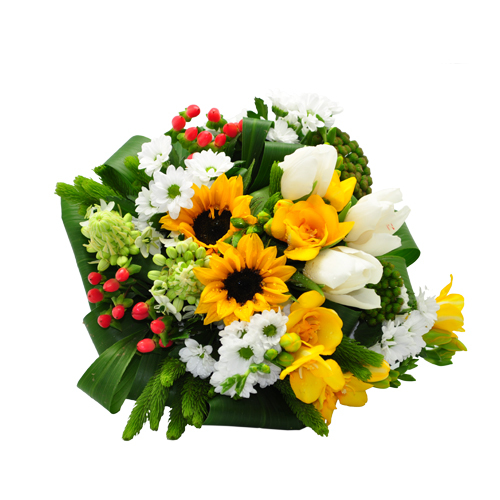 Bouquet Primaveril Flores com Girassóis 00014