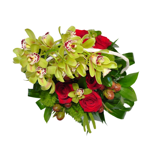 Cesto Misto de Orquideas