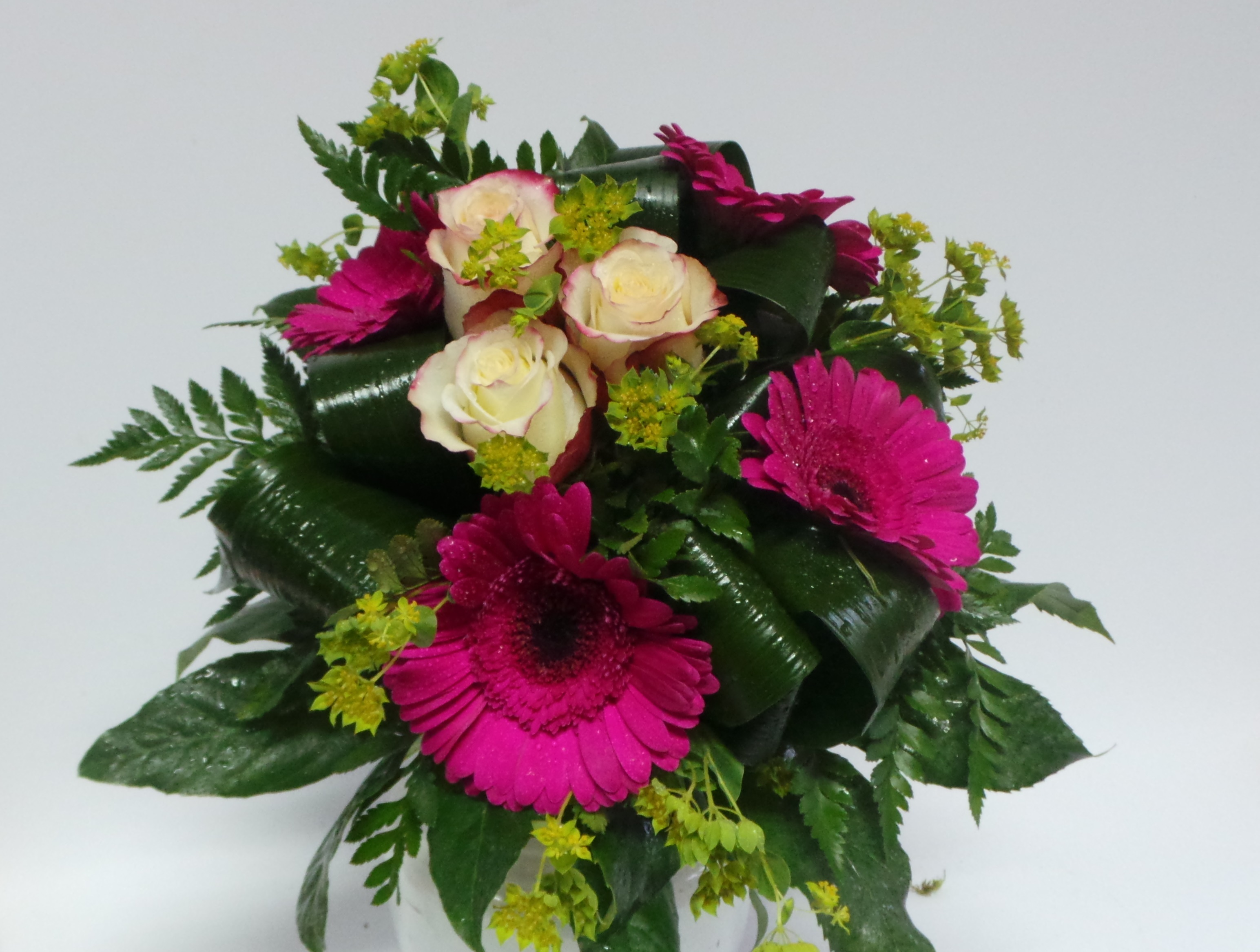 Bouquet Flores Gerberas Roxas 00079