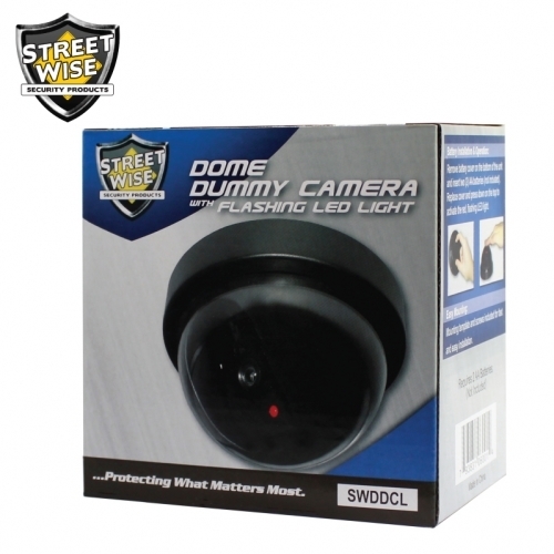 Dome Dummy Camera with Flashing LED Light