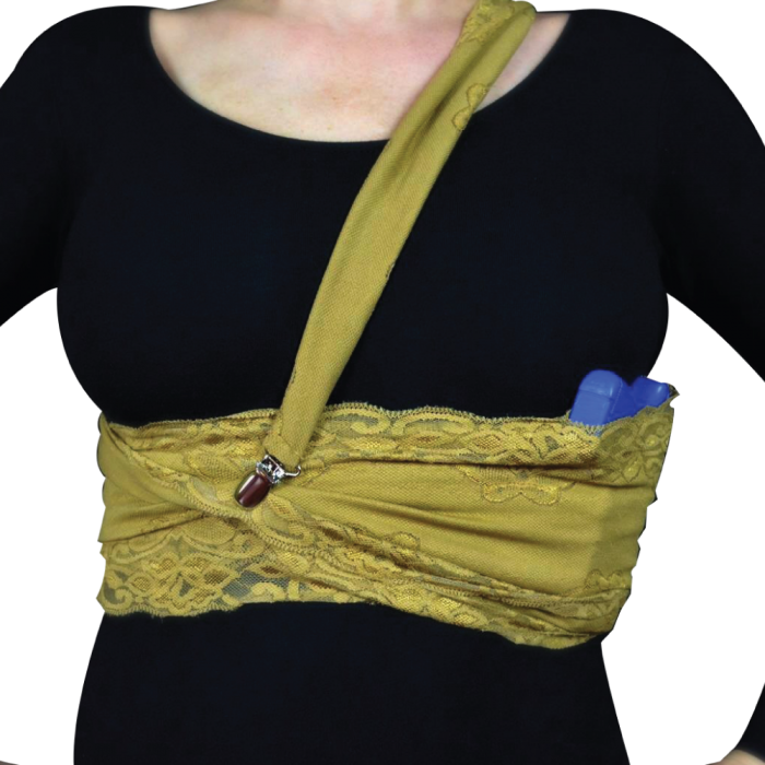 Lethal Lace Concealed Carry Holster for Women - BLACK