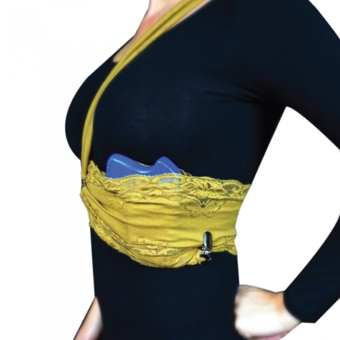 Lethal Lace Concealed Carry Holster for Women - BLACK