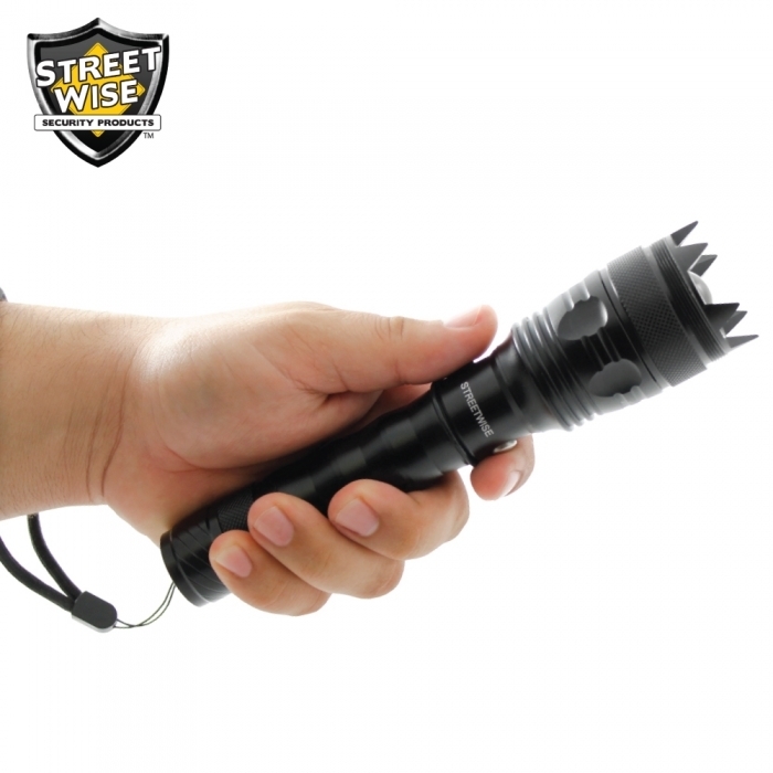 Cree LED Flashlight w/ Self Defense Spikes