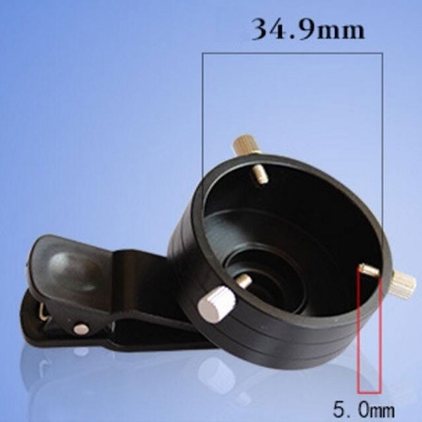 Telescope Adapter Cellphone Lens Monocular Binoculars Mount with Clip Dia 43.5mm Size S