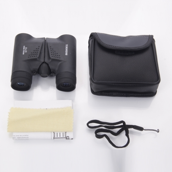 8x21 Powerview Compact Folding Roof Prism Binocular Black