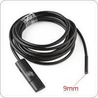 2In1 5M/16.4FT 9mm 6 LEDs Snake Endoscope Waterproof Borescope Micro USB Inspection Video Camera for Android & PC