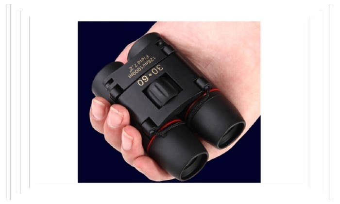 Day Night Vision Binoculars 30 x 60 Zoom Travel Folding Telesccope Bag