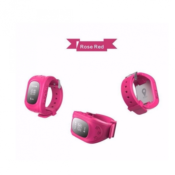 Q50 English Edition Children Kids GPS Tracker Watch with SOS Button Pink