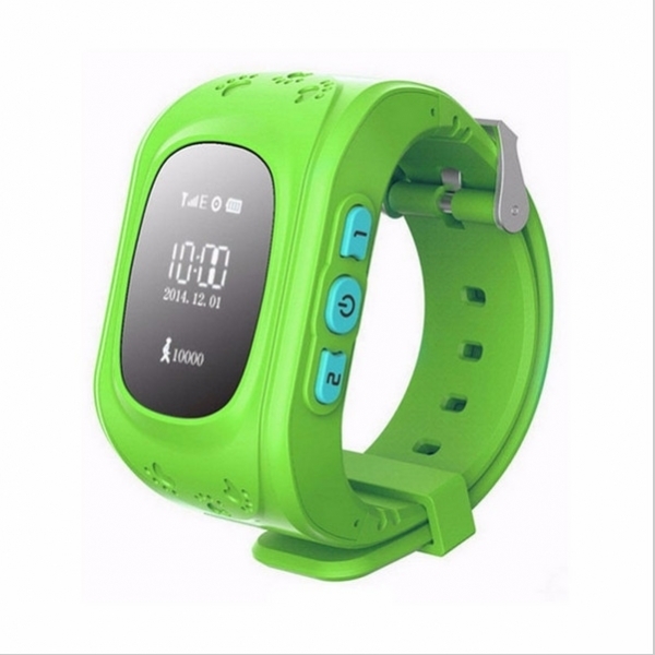Q50 English Edition Children Kids GPS Tracker Watch with SOS Button Green BC86016224TM