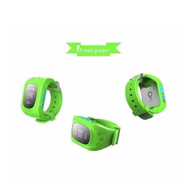 Q50 English Edition Children Kids GPS Tracker Watch with SOS Button Green