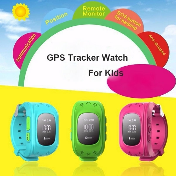 Q50 English Edition Children Kids GPS Tracker Watch with SOS Button Green