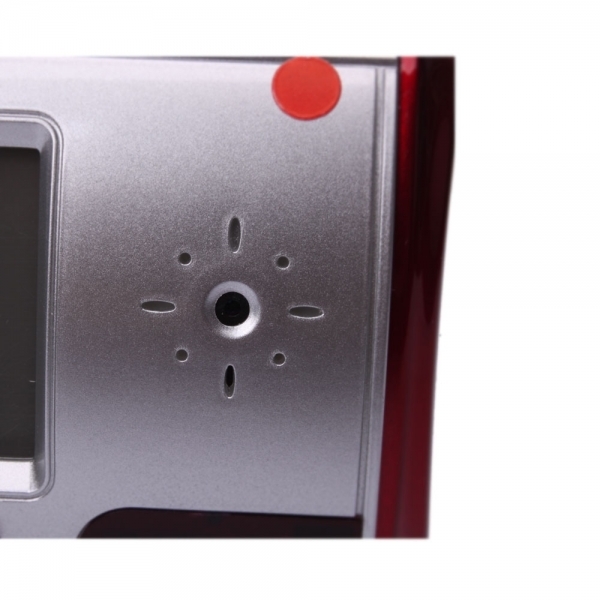 Digital Spy Alarm Clock with Hidden Camera + Motion Sensor Red