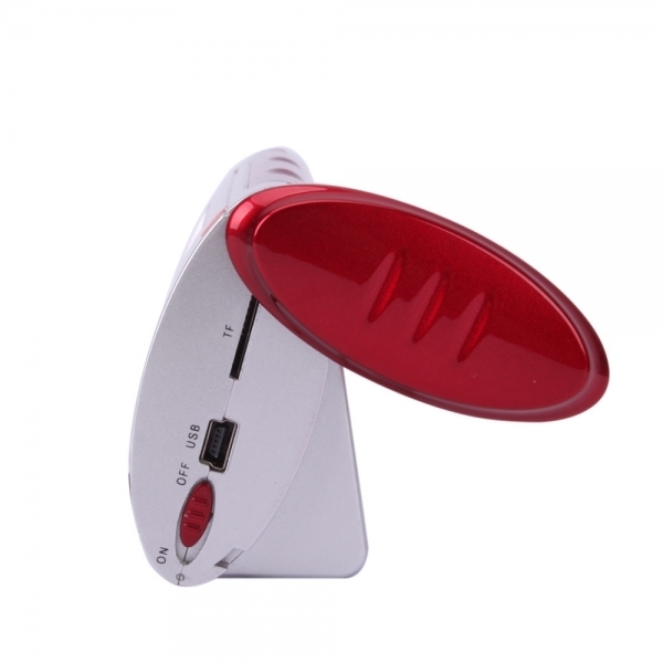 Digital Spy Alarm Clock with Hidden Camera + Motion Sensor Red
