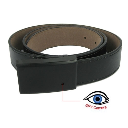Black Leather Belt Style Spy Camera Support 16G BC520015CSC