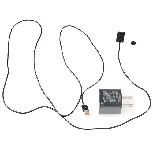 Mini Button Camera with 2 Meters Long Cable Cycle Recording Support 32GB TF Card