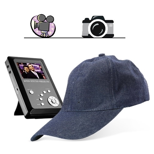 Cap-shaped Spy Camera Hidden camera with Wireless Receiver kit BC520144CSC