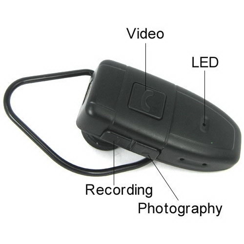 4GB Bluetooth Style Spy Camera DVR Covert Video Recorder 1.3 Megapixels 640*480
