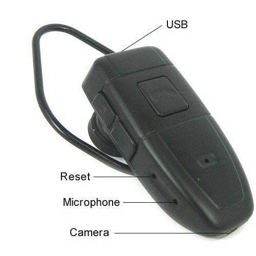 4GB Bluetooth Style Spy Camera DVR Covert Video Recorder 1.3 Megapixels 640*480