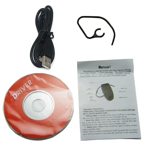 4GB Bluetooth Style Spy Camera DVR Covert Video Recorder 1.3 Megapixels 640*480