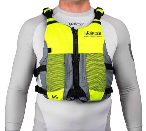NEW- V3 OCEAN RACING PFD- FLURO YELLOW-GREY 00180